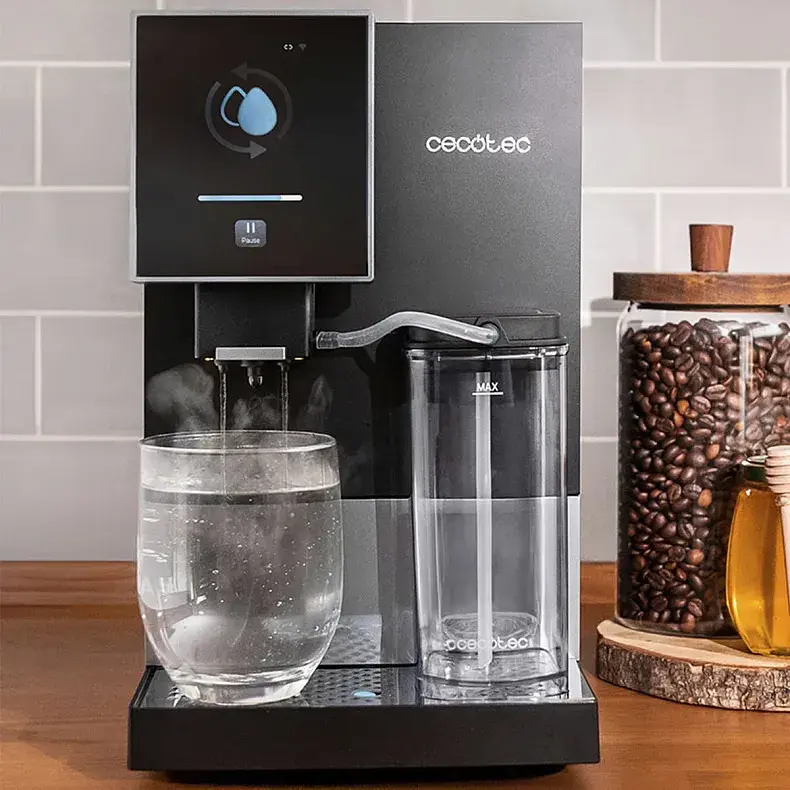 Кавомашина CECOTEC Cremmaet Compactccino Connected Black Silver - фото - №3