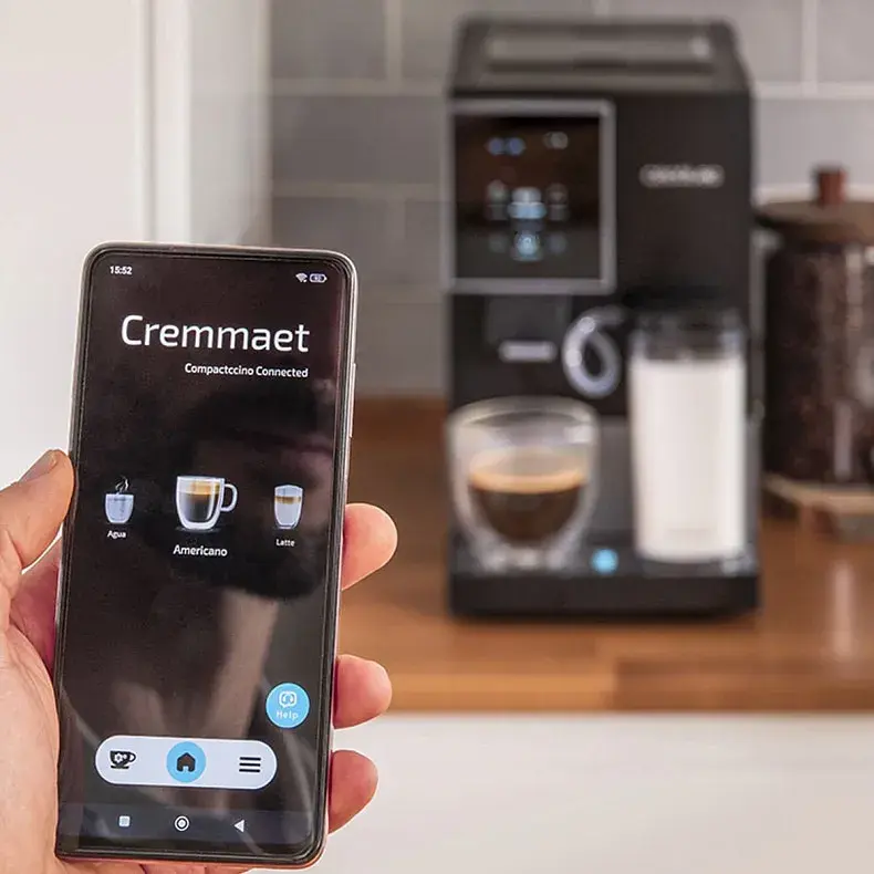 Кавомашина CECOTEC Cremmaet Compactccino Connected Black Silver - фото - №4