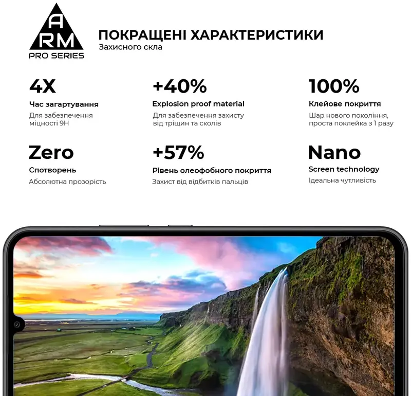 Защитное стекло для Samsung A25 5G ArmorStandart Pro (Black) фото