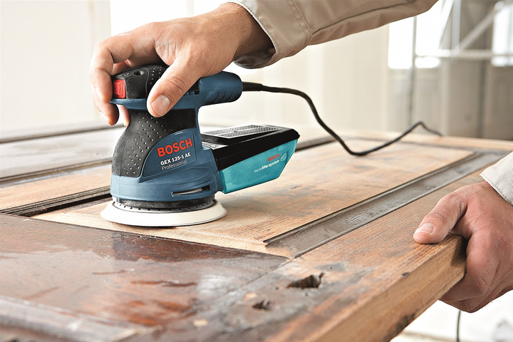 Шліфмашина ексцентрикова Bosch GEX 125-1 AE 250Вт - фото - №5