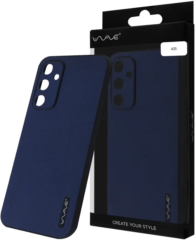 Чохол для Samsung A25 WAVE Leather Case (blue) - фото - №3