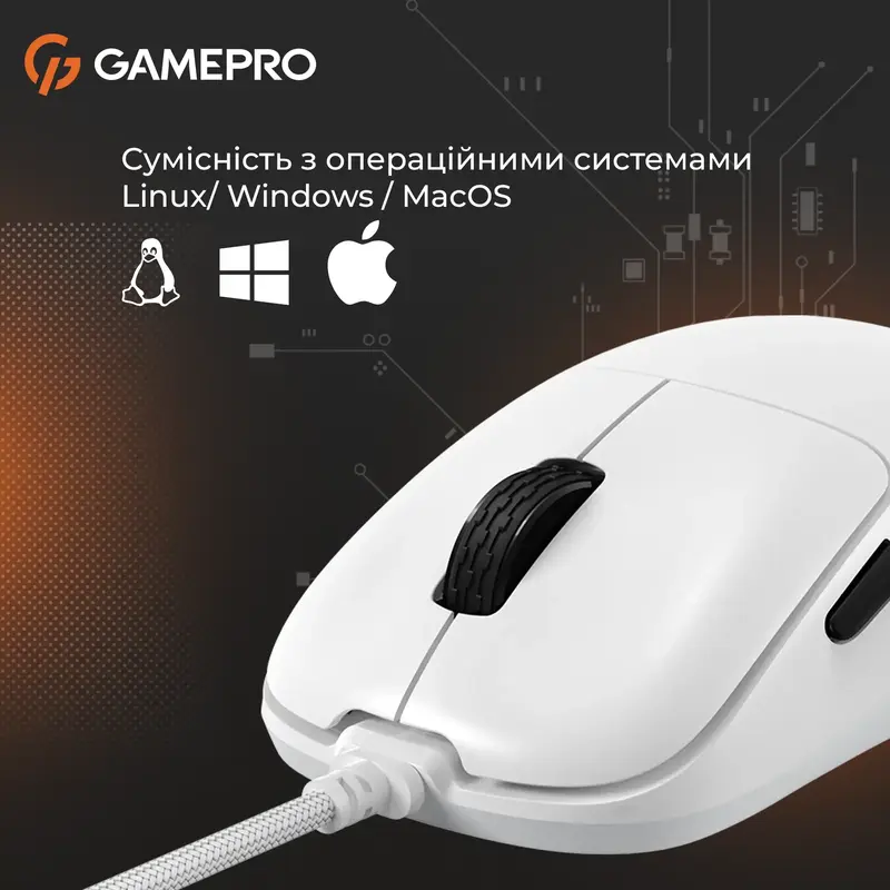 Ігрова комп'ютерна миша GamePro GM690W White - фото - №7