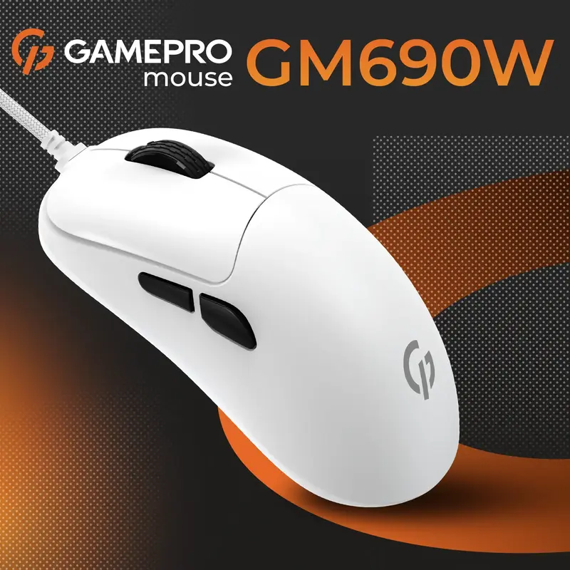 Ігрова комп'ютерна миша GamePro GM690W White - фото - №4