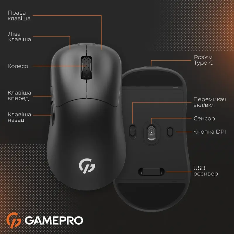 Ігрова комп'ютерна миша GamePro GM990B Black фото