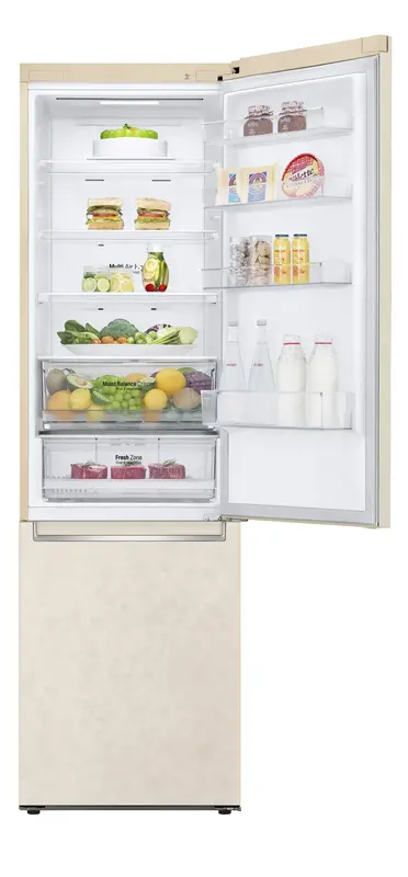 Двокамерний холодильник LG GC-B509MEWM DoorCooling+ - фото - №2