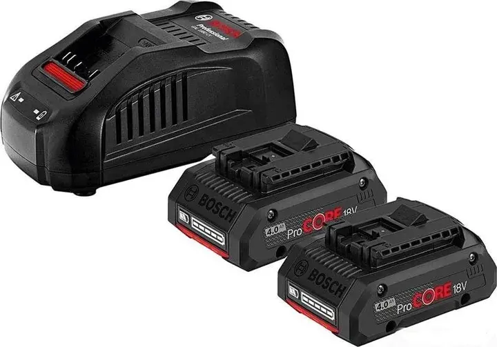 Набор аккумулятора и зарядного устройства Bosch ProCORE18V 2х18V, 4Ач - фото - №0