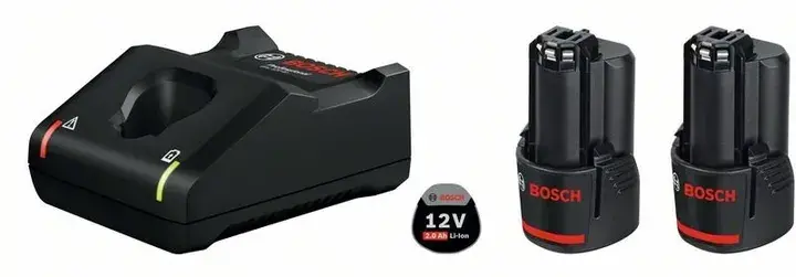 Набір акумулятора та зарядного пристрою Bosch GBA 2х12V, 2Аг + GAL 12V-40, 2х12V, 2Аг - фото - №2