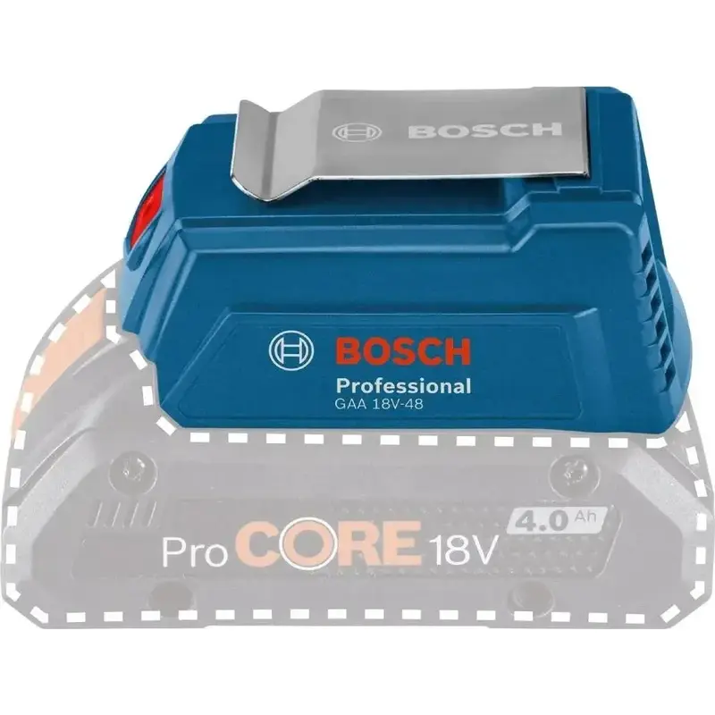 Адаптер USB для батареї Bosch GAA 18V-48 Professional, 2.4 А - фото - №3