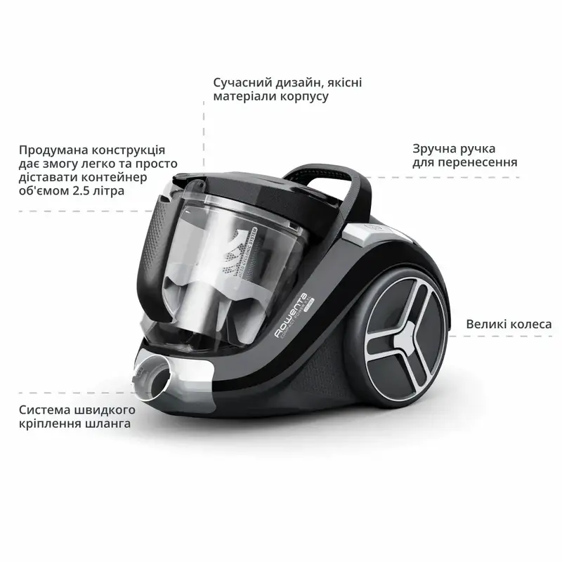 Пилосос для сухого прибирання без мішка Rowenta RO4B25EA - фото - №5
