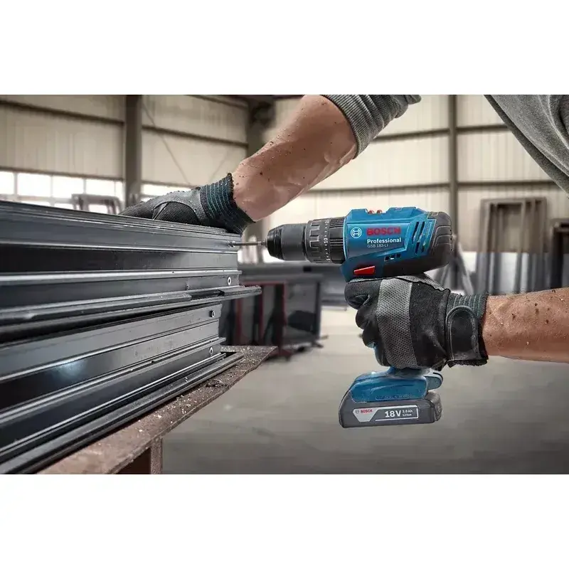 Шуруповерт-дриль ударний акумуляторний Bosch GSB 183-LI 18V 1х2Аг, кейс - фото - №7