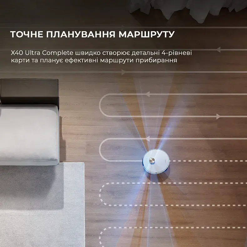 Робот-пылесос моющий Dreame Bot X40 Ultra Complete White фото