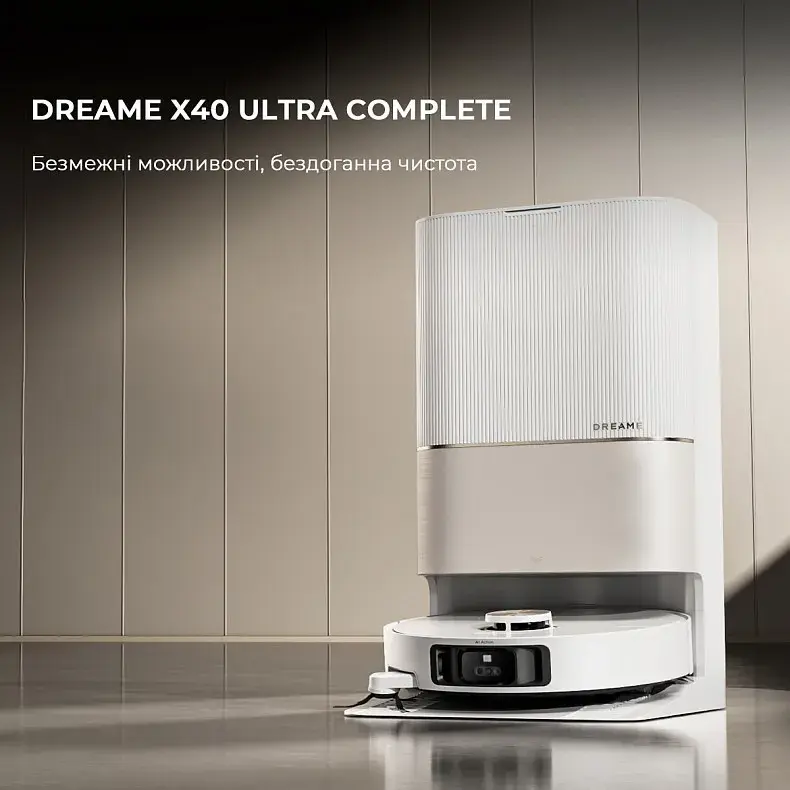 Робот-пылесос моющий Dreame Bot X40 Ultra Complete White фото