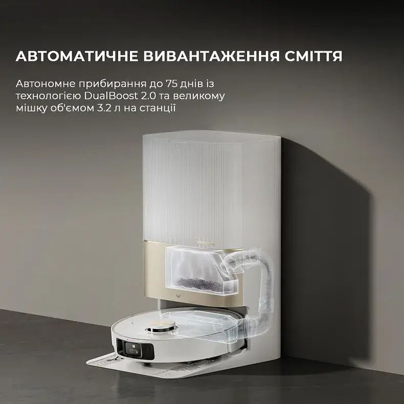 Робот-пылесос моющий Dreame Bot X40 Ultra White фото