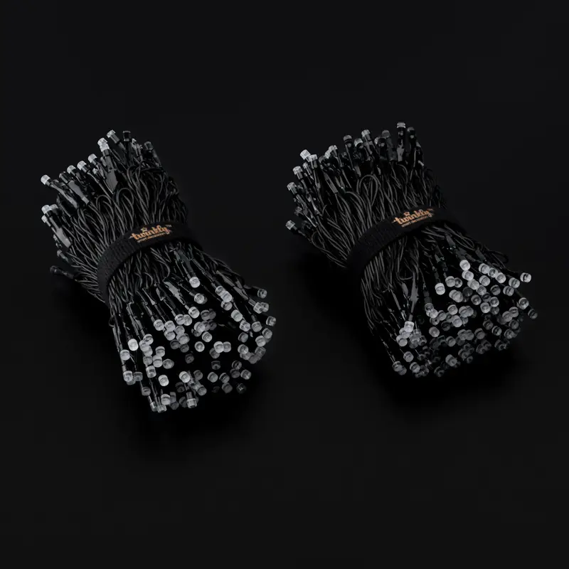 Гірлянда Smart LED Twinkly Strings RGB 400 IP44 32м кабель чорний - фото - №4