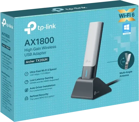 Wi-Fi-usb адаптер TP-Link Archer TX20UH AX1800 574+1201Мбит/с - фото - №2