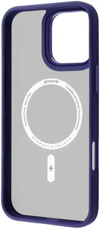 Чохол для iPhone 16 Pro Max Proove Essence Case with Magnetic Ring (Blue) - фото - №1