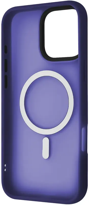 Чохол для iPhone 16 Pro Max WAVE Matte Insane Case with Magnetic Ring (midnight blue) - фото - №1