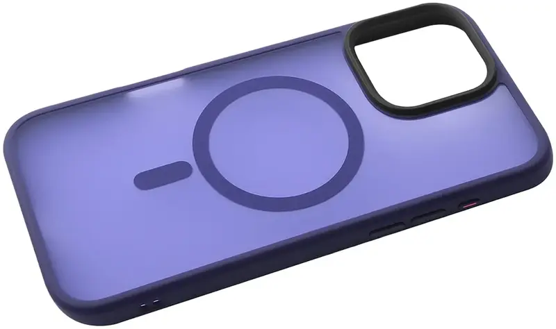 Чохол для iPhone 16 Pro Max WAVE Matte Insane Case with Magnetic Ring (midnight blue) - фото - №2