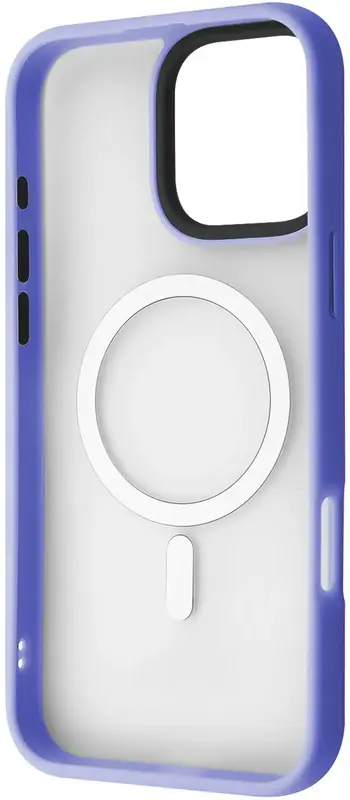 Чохол для iPhone 16 Pro Max WAVE Matte Insane Case with Magnetic Ring (blue) - фото - №1