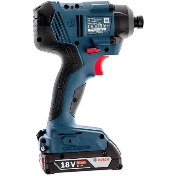 Дриль-гайковерт ударний Bosch GDR 180-Li 18V АКБ 2х2Аг + кейс фото