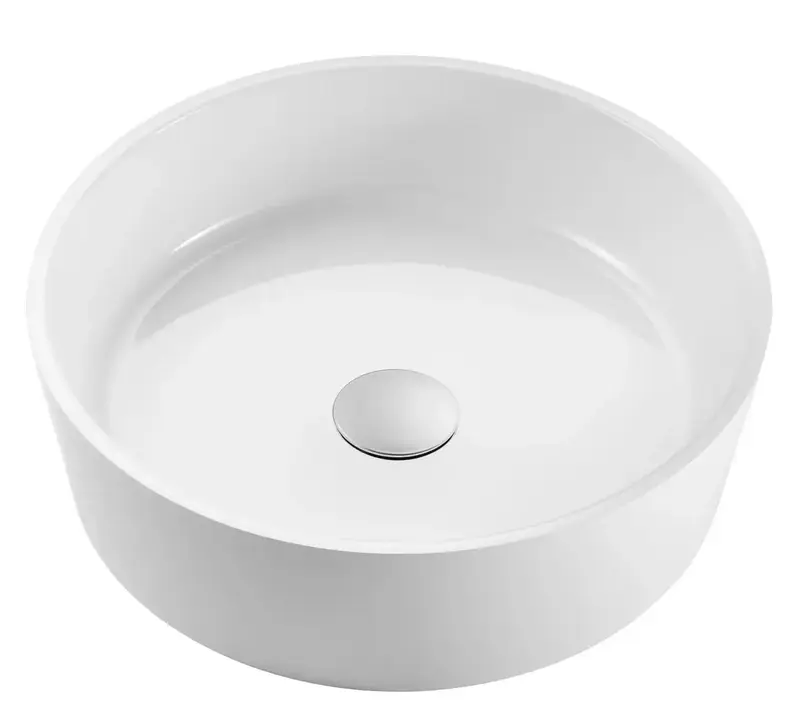 Раковина GRANADO Grado white gel + Сифон + донний клапан 65мм Nova Plast на раковину фото