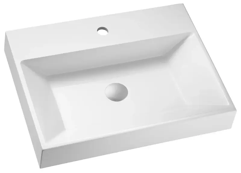 Раковина GRANADO Nueno white gel + Сифон + донний клапан 65мм Nova Plast на раковину фото