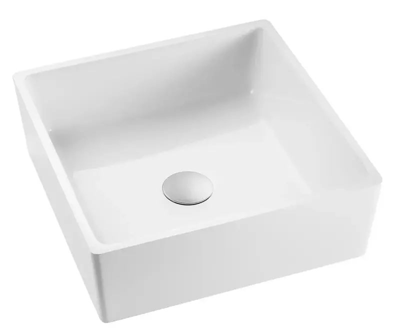 Раковина GRANADO Tremp white gel + Сифон + донний клапан 65мм Nova Plast на раковину фото
