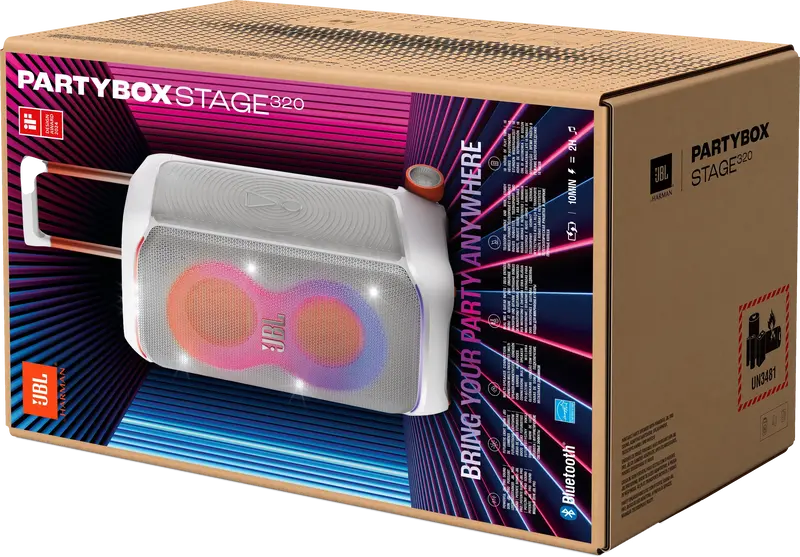 Акустика JBL PARTYBOX 320 White - фото - №18