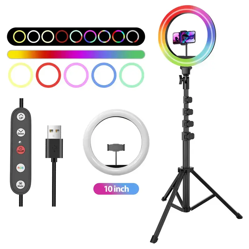 Кольцевая светодиодная RGB лампа Proove Halo (10inch) (white) фото