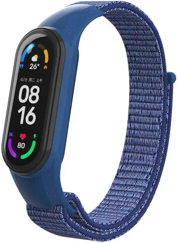 Ремінець нейлоновий для Xiaomi Mi Band 7/6/5/4 ArmorStandart Блакитний - фото - №0