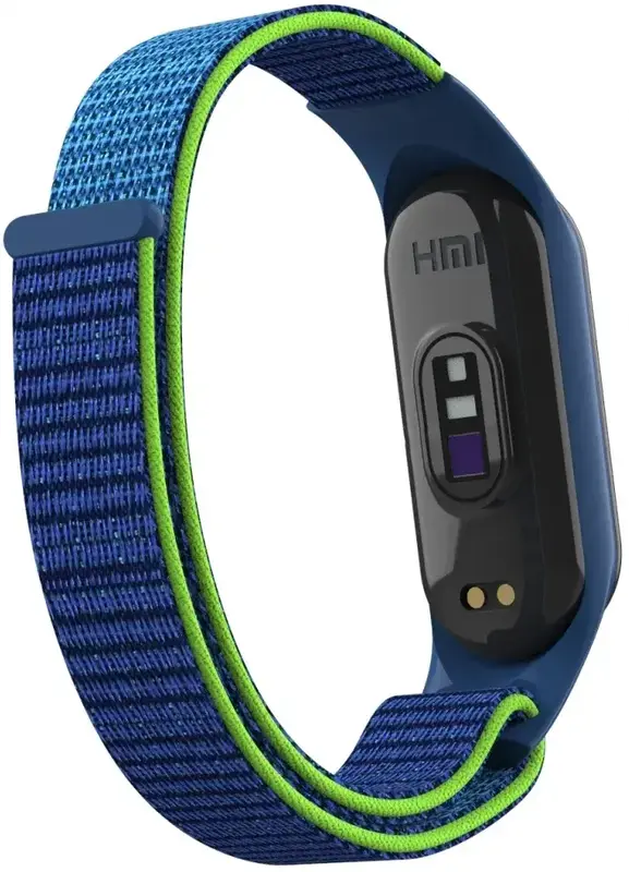 Ремінець нейлоновий для Xiaomi Mi Band 7/6/5/4 ArmorStandart Синій/Зелений фото