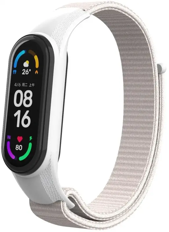Ремешок нейлоновый для Xiaomi Mi Band 7/6/5/4 ArmorStandart Розовый фото