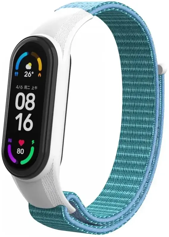 Ремінець нейлоновий для Xiaomi Mi Band 7/6/5/4 ArmorStandart Світло-блакитний - фото - №0