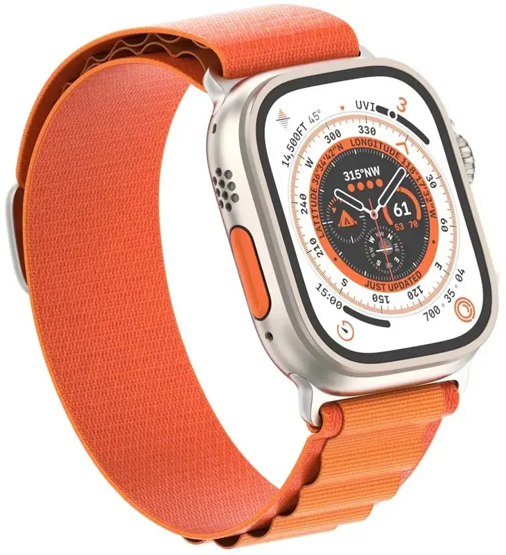 Ремінець для Apple Watch 49/46/45/44/42 ArmorStandart Alpina Band Помаранчевий фото