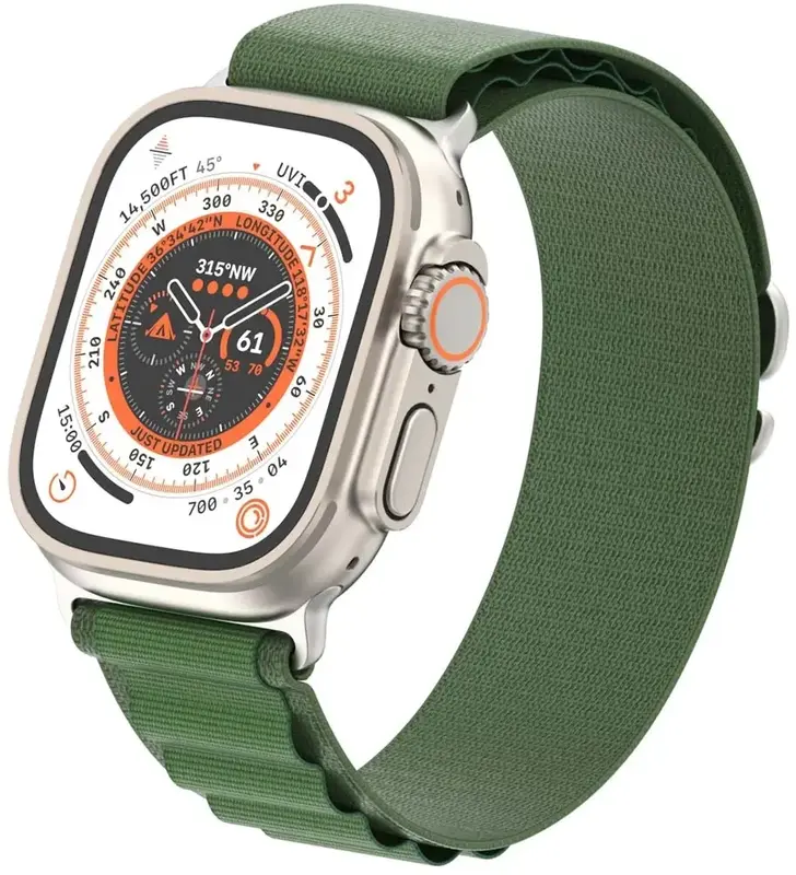 Ремінець для Apple Watch 49/46/45/44/42 ArmorStandart Alpina Band Зелений фото