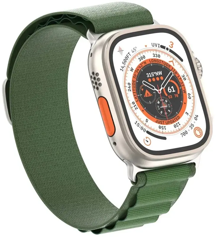 Ремінець для Apple Watch 49/46/45/44/42 ArmorStandart Alpina Band Зелений фото
