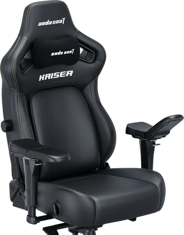 Ігрове крісло Anda Seat Kaiser 4 Size L Black Premium PVC фото