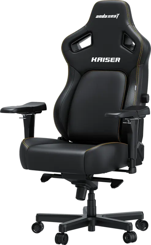 Ігрове крісло Anda Seat Kaiser 4 Size L Black Premium PVC фото