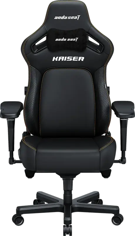 Ігрове крісло Anda Seat Kaiser 4 Size L Black Premium PVC фото