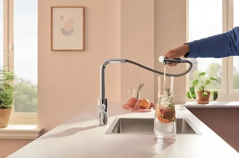 Змішувач для кухні Grohe Blue Pure Minta, довж.виливу - 223мм (30601000) фото