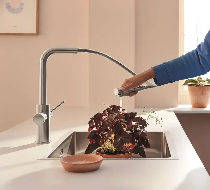 Змішувач для кухні Grohe Blue Pure Minta, довж.виливу - 223мм (30601DC0) фото