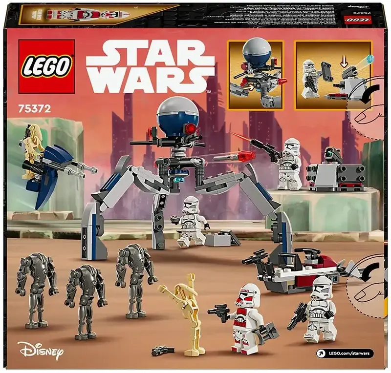 Конструктор LEGO Star Wars Клони-піхотинці й Бойовий дроїд. Бойовий набір - фото - №1