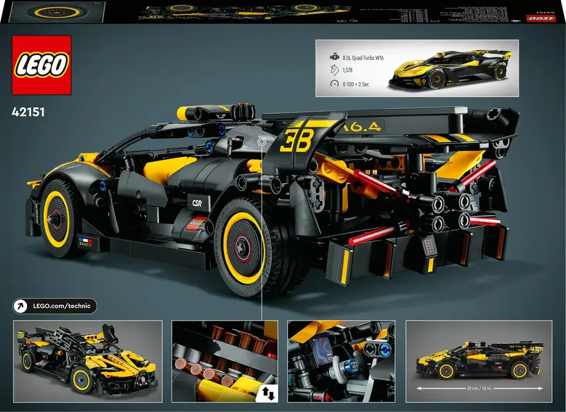 Конструктор LEGO Technic Bugatti Bolide - фото - №1