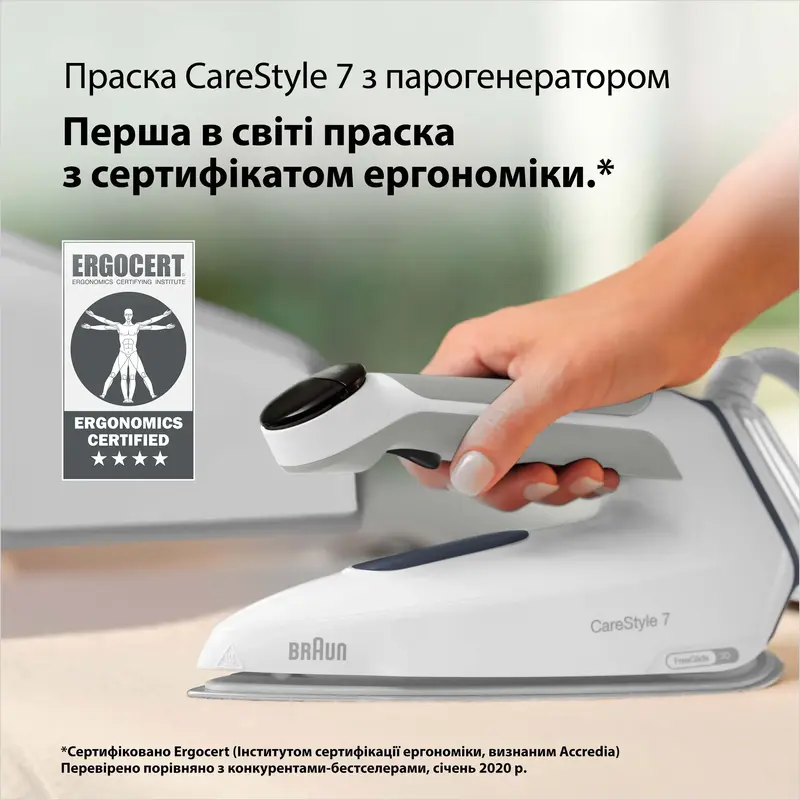 Праска з парогенератором BRAUN CareStyle 7 IS 7262 GY - фото - №7