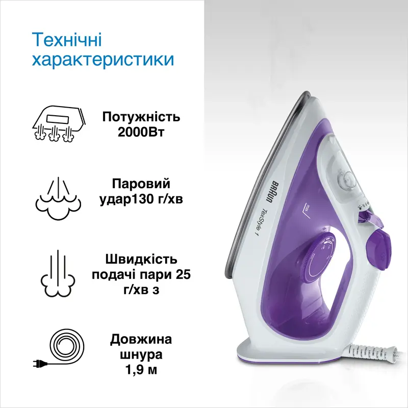 Праска BRAUN TexStyle 1 SI 1080 VI - фото - №6