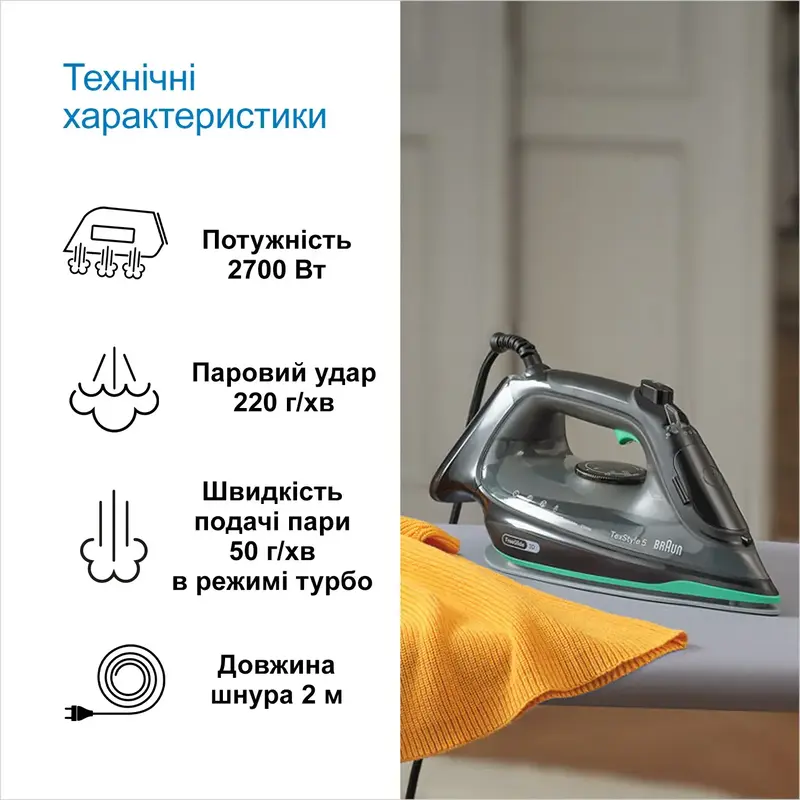 Праска BRAUN TexStyle 5 SI5277GR - фото - №9