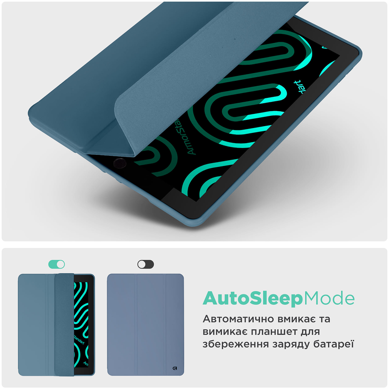 Чохол для iPad 10gen 10.9 Smart Fold Pen ArmorStandart (Lavender Grey) - фото - №6