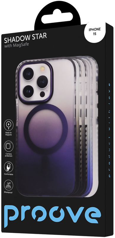 Чохол Proove Shadow Star Case with Magnetic Ring iPhone 15 (white) - фото - №2