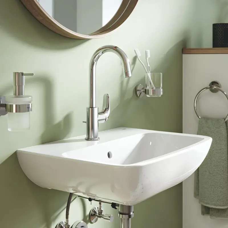 Смеситель для раковины Grohe QuickFix Swift L длинн. излива - 140мм (24330001) фото