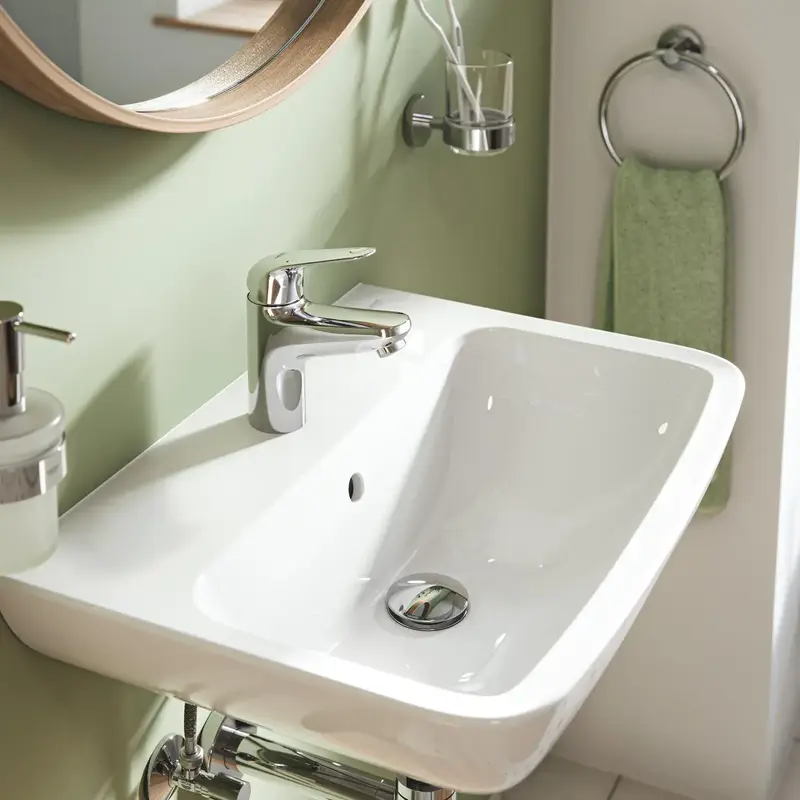 Смеситель для раковины Grohe QuickFix Swift S длинн. излива - 103мм (24318001) фото